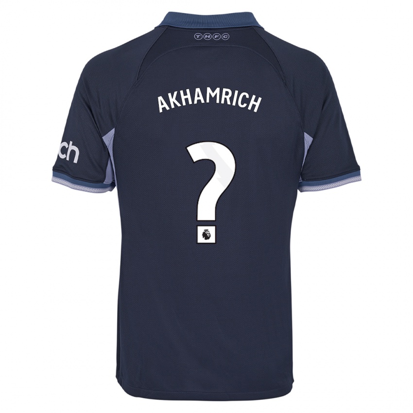 Kinder Yusuf Akhamrich #0 Dunkelblau Auswärtstrikot Trikot 2023/24 T-Shirt Schweiz