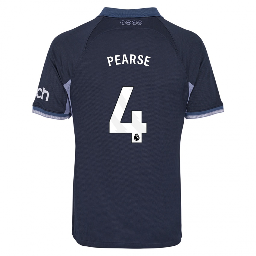 Enfant Maillot Gracie Pearse #4 Bleu Foncé Tenues Extérieur 2023/24 T-Shirt Suisse