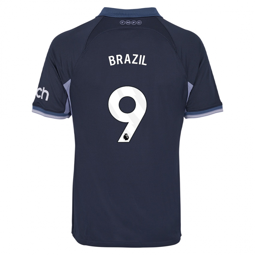 Enfant Maillot Ellie Brazil #9 Bleu Foncé Tenues Extérieur 2023/24 T-Shirt Suisse