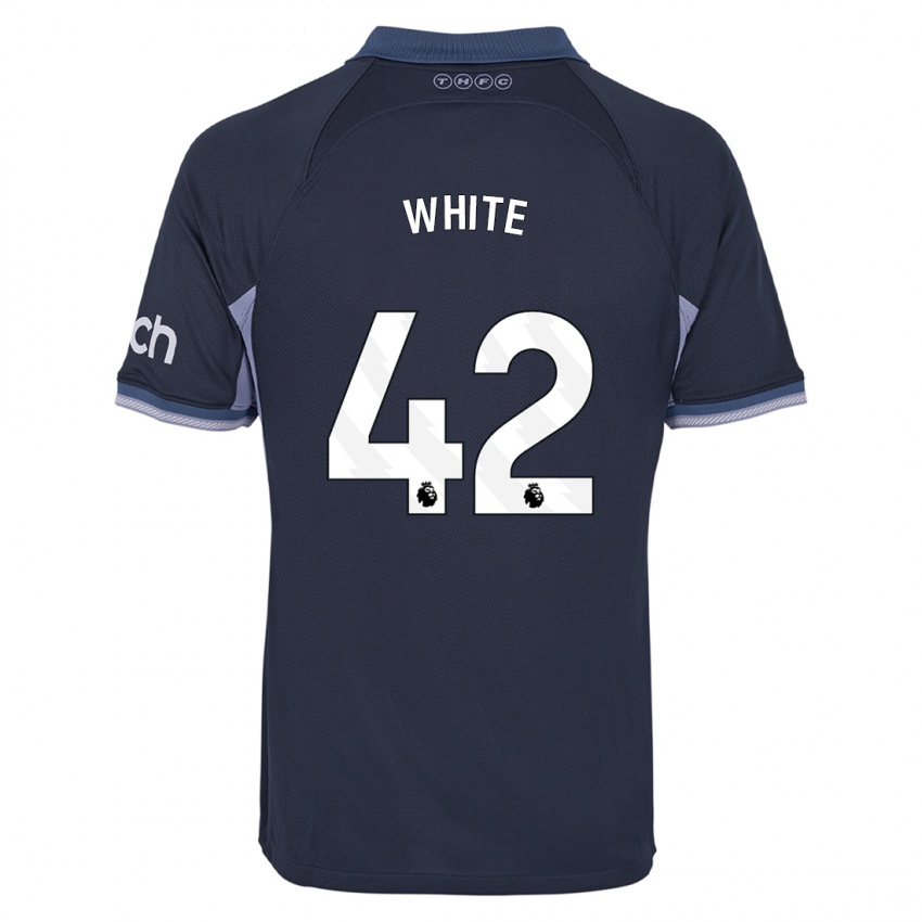 Enfant Maillot Harvey White #42 Bleu Foncé Tenues Extérieur 2023/24 T-Shirt Suisse
