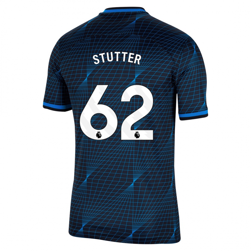 Kinder Ronnie Stutter #62 Dunkelblau Auswärtstrikot Trikot 2023/24 T-Shirt Schweiz