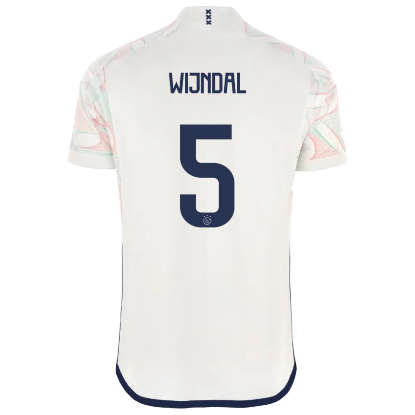 Enfant Maillot Owen Wijndal #5 Blanc Tenues Extérieur 2023/24 T-Shirt Suisse