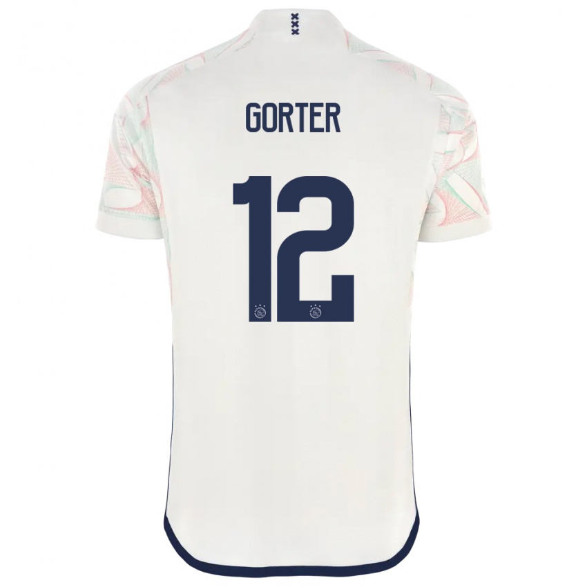 Enfant Maillot Jay Gorter #12 Blanc Tenues Extérieur 2023/24 T-Shirt Suisse