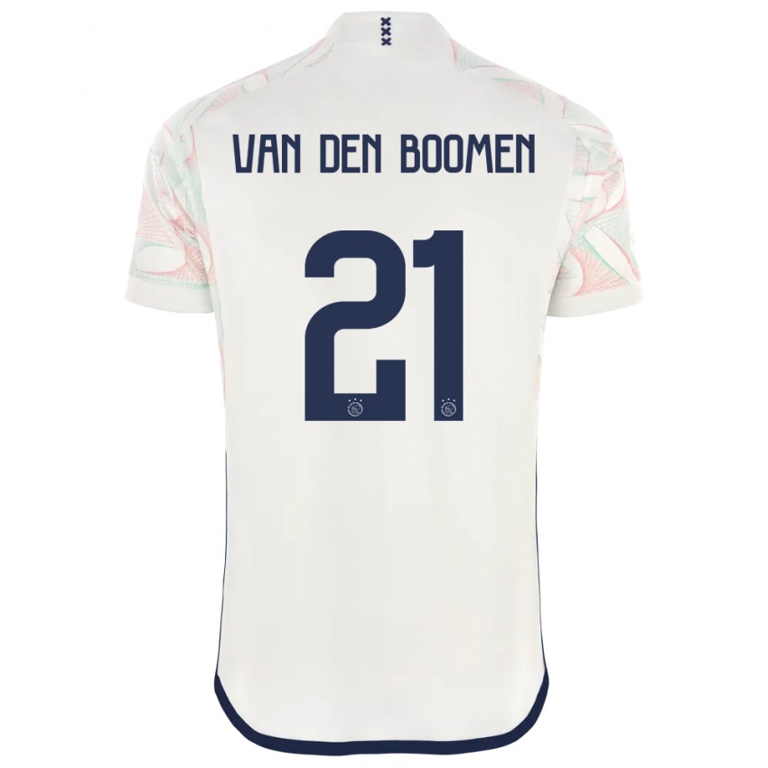 Enfant Maillot Branco Van Den Boomen #21 Blanc Tenues Extérieur 2023/24 T-Shirt Suisse