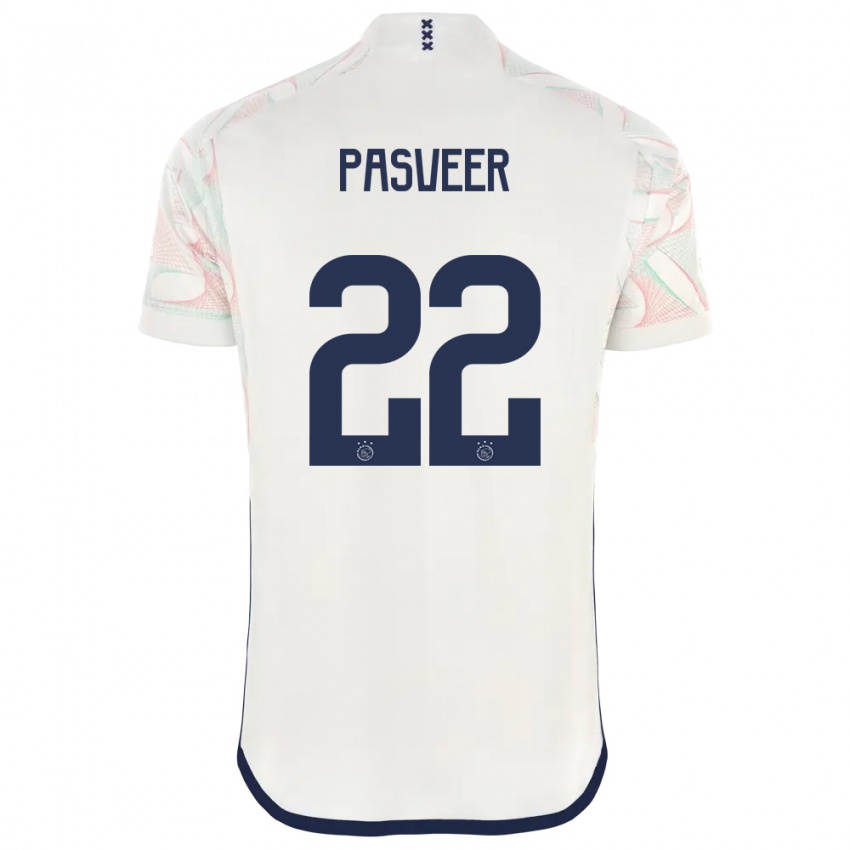 Enfant Maillot Remko Pasveer #22 Blanc Tenues Extérieur 2023/24 T-Shirt Suisse