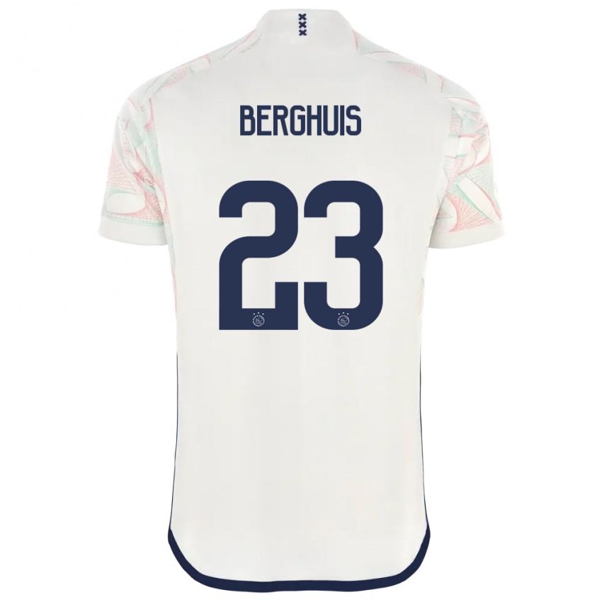 Kinder Steven Berghuis #23 Weiß Auswärtstrikot Trikot 2023/24 T-Shirt Schweiz