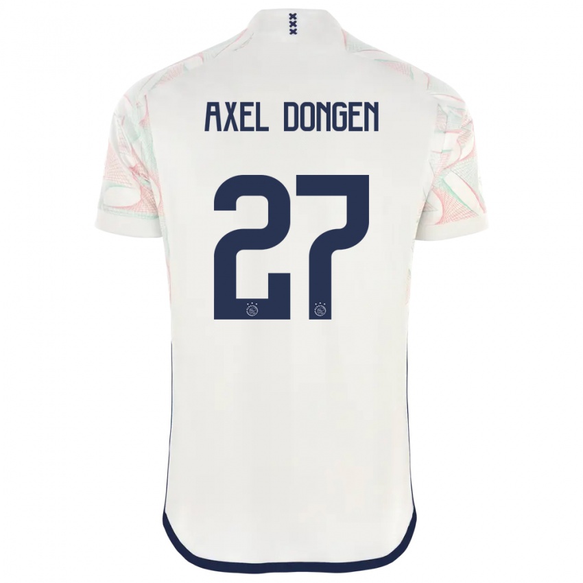 Enfant Maillot Amourricho Van Axel Dongen #27 Blanc Tenues Extérieur 2023/24 T-Shirt Suisse