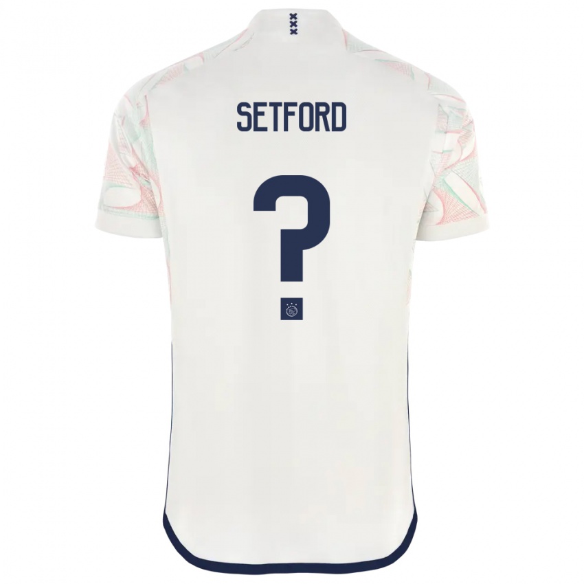 Enfant Maillot Charlie Setford #0 Blanc Tenues Extérieur 2023/24 T-Shirt Suisse