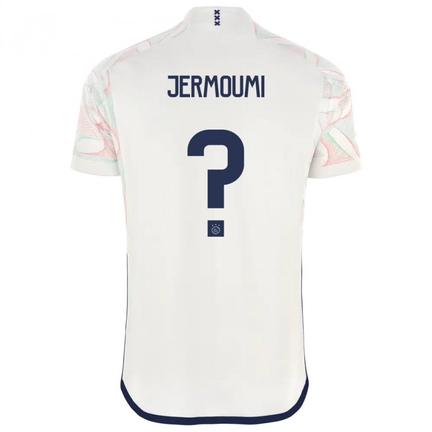 Enfant Maillot Diyae Jermoumi #0 Blanc Tenues Extérieur 2023/24 T-Shirt Suisse