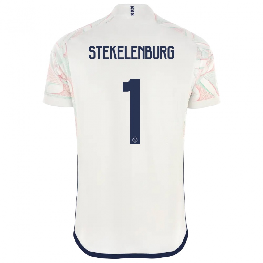 Enfant Maillot Maarten Stekelenburg #1 Blanc Tenues Extérieur 2023/24 T-Shirt Suisse