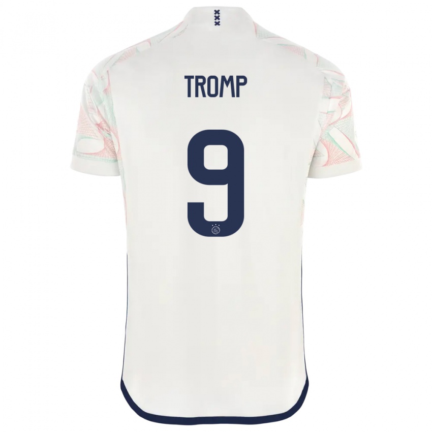 Enfant Maillot Nikita Tromp #9 Blanc Tenues Extérieur 2023/24 T-Shirt Suisse