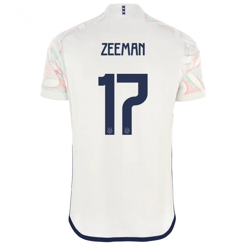 Enfant Maillot Kelly Zeeman #17 Blanc Tenues Extérieur 2023/24 T-Shirt Suisse