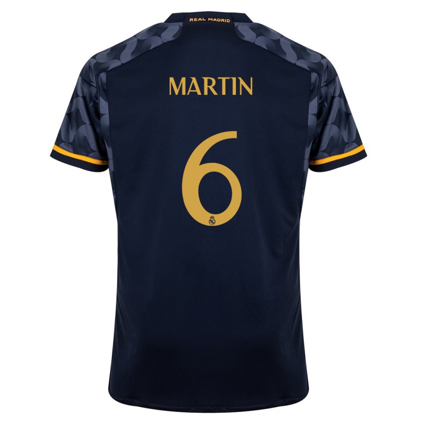 Enfant Maillot Mario Martin #6 Bleu Foncé Tenues Extérieur 2023/24 T-Shirt Suisse