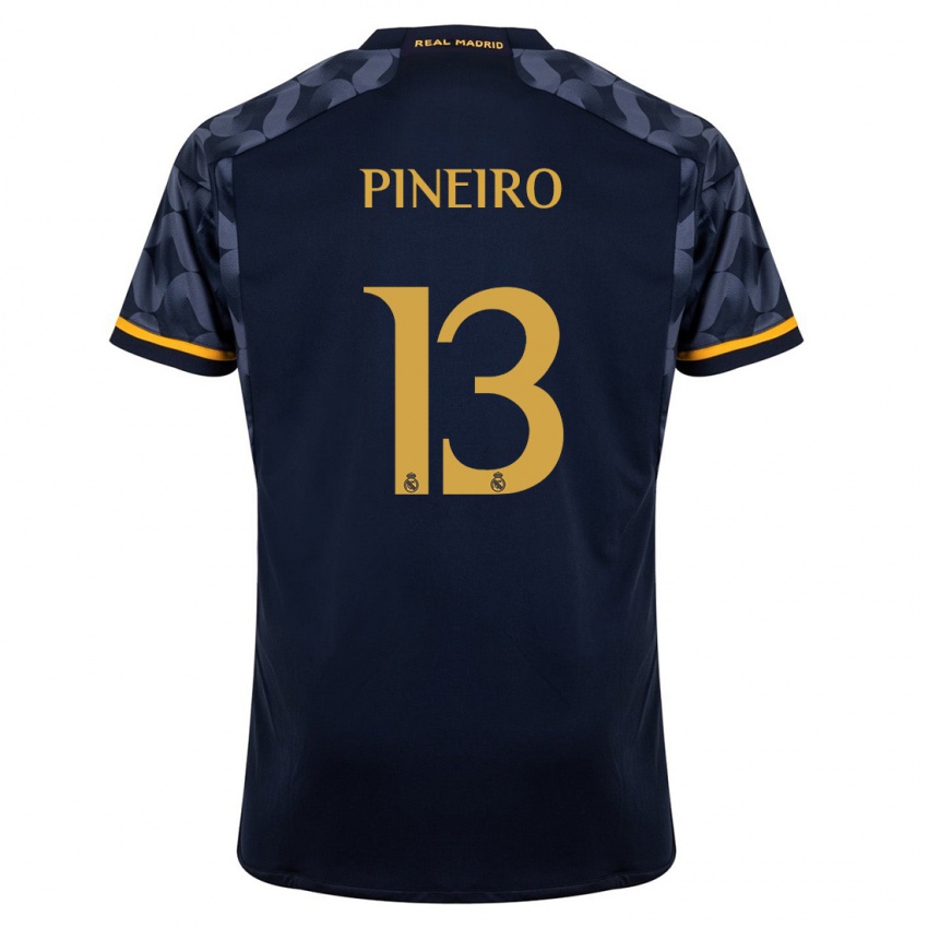 Enfant Maillot Diego Pineiro #13 Bleu Foncé Tenues Extérieur 2023/24 T-Shirt Suisse