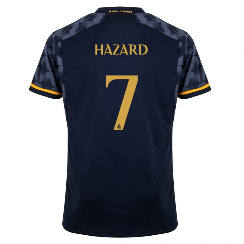 Enfant Maillot Eden Hazard #7 Bleu Foncé Tenues Extérieur 2023/24 T-Shirt Suisse