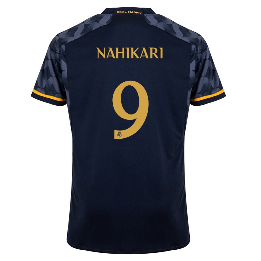 Enfant Maillot Nahikari Garcia #9 Bleu Foncé Tenues Extérieur 2023/24 T-Shirt Suisse