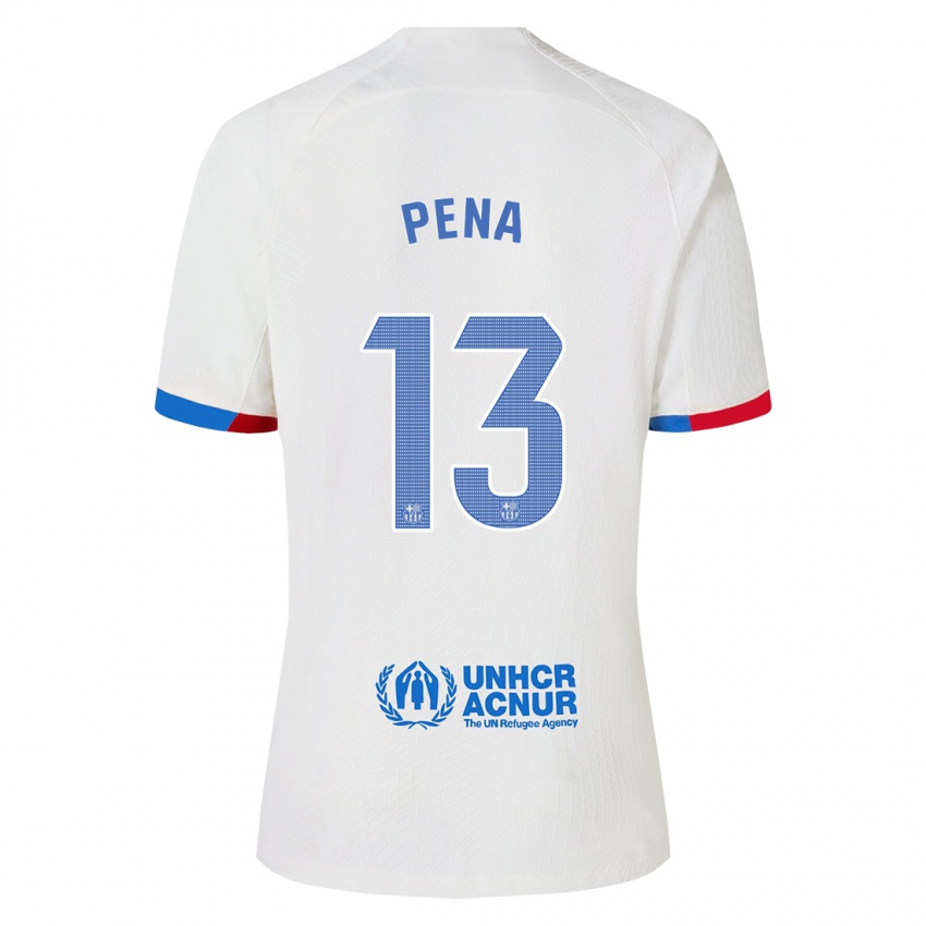Enfant Maillot Inaki Pena #13 Blanc Tenues Extérieur 2023/24 T-Shirt Suisse