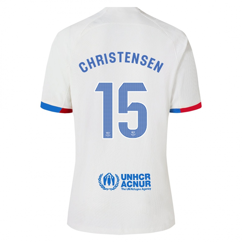 Enfant Maillot Andreas Christensen #15 Blanc Tenues Extérieur 2023/24 T-Shirt Suisse