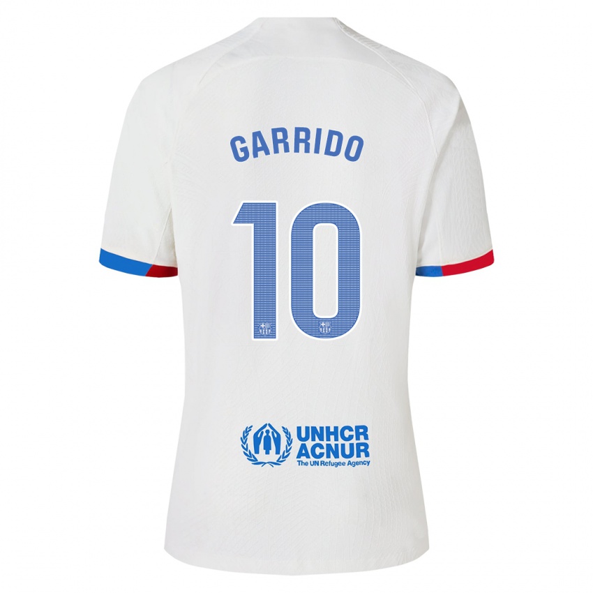 Enfant Maillot Aleix Garrido #10 Blanc Tenues Extérieur 2023/24 T-Shirt Suisse