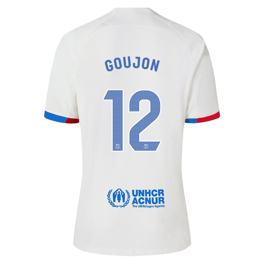 Kinder Iker Goujón #12 Weiß Auswärtstrikot Trikot 2023/24 T-Shirt Schweiz