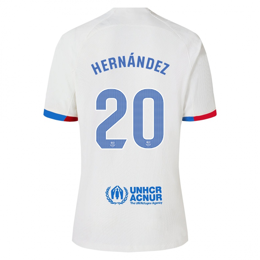 Enfant Maillot Unai Hernández #20 Blanc Tenues Extérieur 2023/24 T-Shirt Suisse