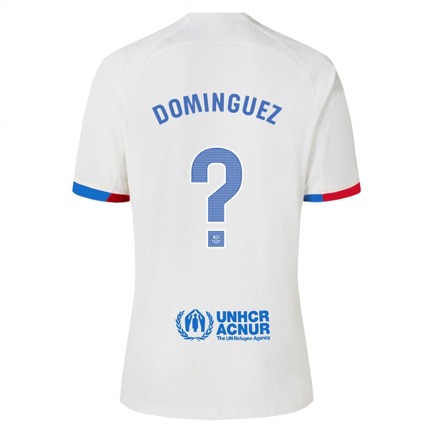 Enfant Maillot Sergi Dominguez #0 Blanc Tenues Extérieur 2023/24 T-Shirt Suisse