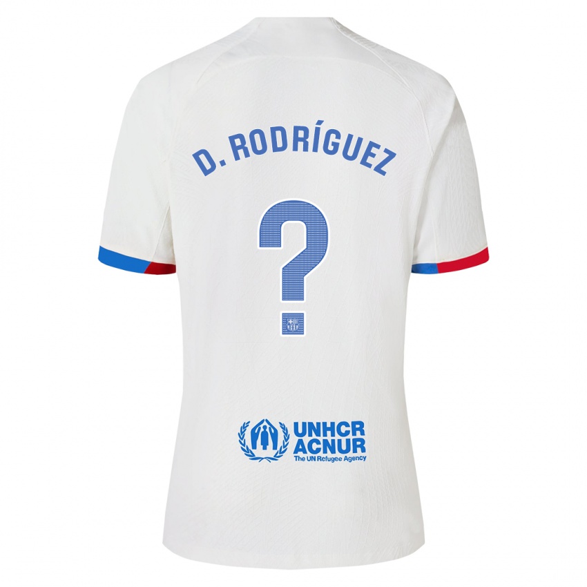 Kinder Dani Rodríguez #0 Weiß Auswärtstrikot Trikot 2023/24 T-Shirt Schweiz