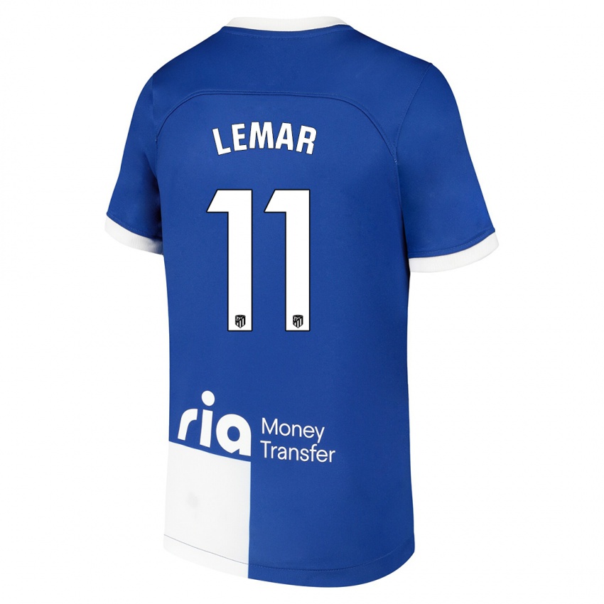 Enfant Maillot Thomas Lemar #11 Bleu Blanc Tenues Extérieur 2023/24 T-Shirt Suisse