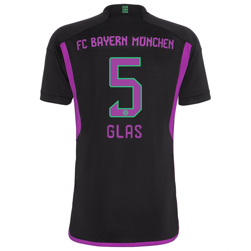 Kinder Hanna Glas #5 Schwarz Auswärtstrikot Trikot 2023/24 T-Shirt Schweiz