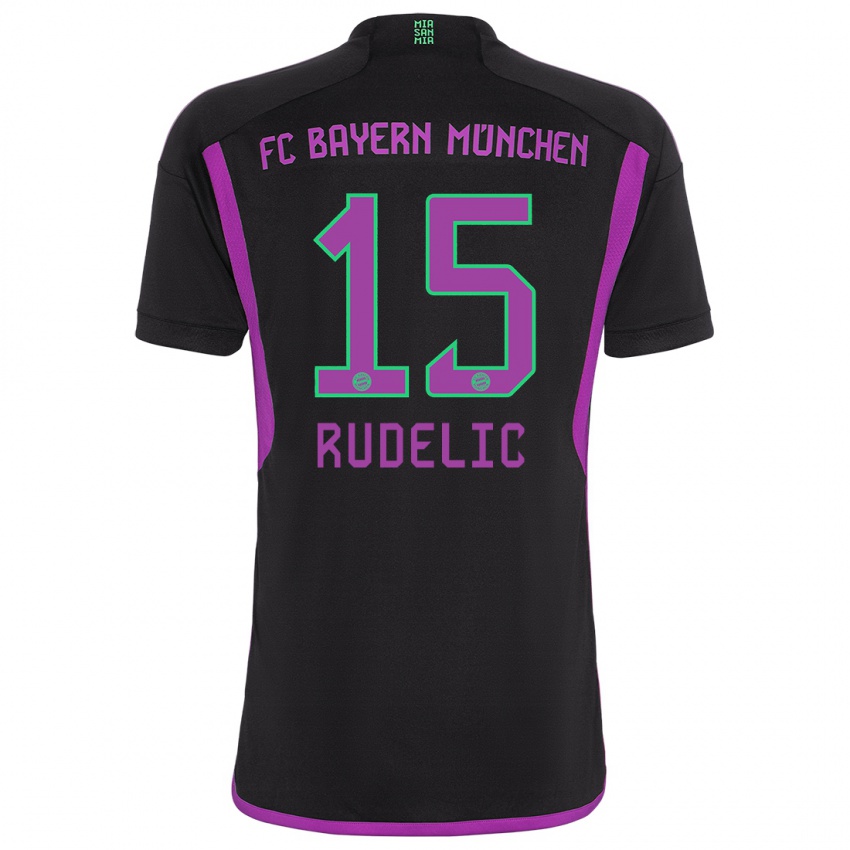 Kinder Ivana Rudelic #15 Schwarz Auswärtstrikot Trikot 2023/24 T-Shirt Schweiz