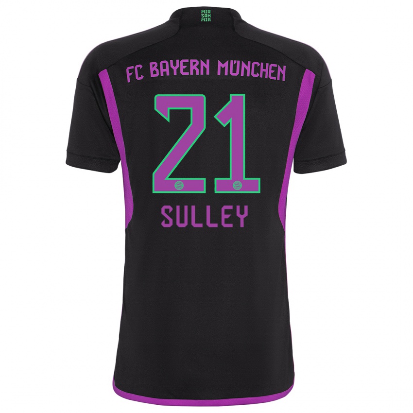 Kinder Williams Baffour Sulley #21 Schwarz Auswärtstrikot Trikot 2023/24 T-Shirt Schweiz