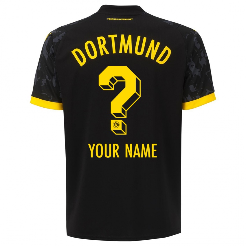 Kinder Ihren Namen #0 Schwarz Auswärtstrikot Trikot 2023/24 T-Shirt Schweiz