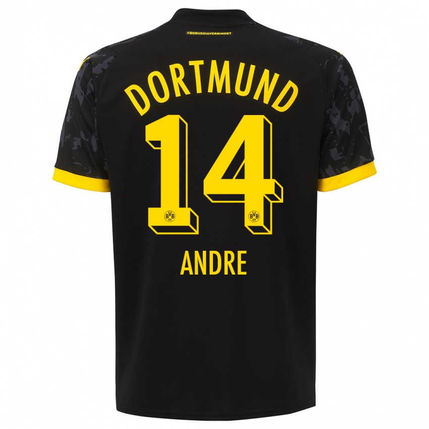 Kinder Fuhr Andre #14 Schwarz Auswärtstrikot Trikot 2023/24 T-Shirt Schweiz