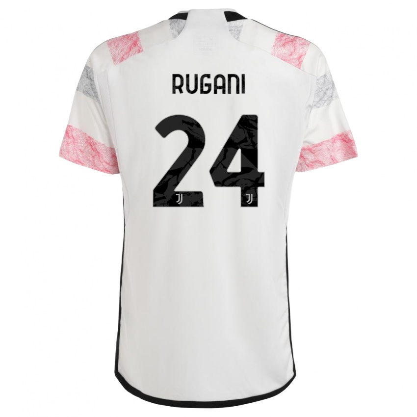 Enfant Maillot Daniele Rugani #24 Blanc Rose Tenues Extérieur 2023/24 T-Shirt Suisse