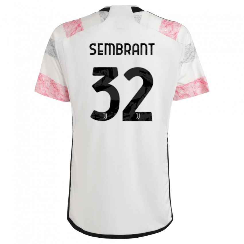 Enfant Maillot Linda Sembrant #32 Blanc Rose Tenues Extérieur 2023/24 T-Shirt Suisse