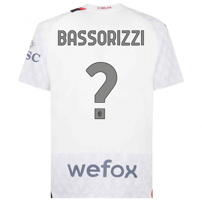 Enfant Maillot Carlo Bassorizzi #0 Blanc Tenues Extérieur 2023/24 T-Shirt Suisse
