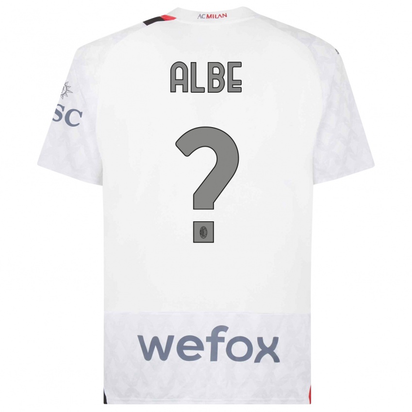 Enfant Maillot Salem Albe #0 Blanc Tenues Extérieur 2023/24 T-Shirt Suisse
