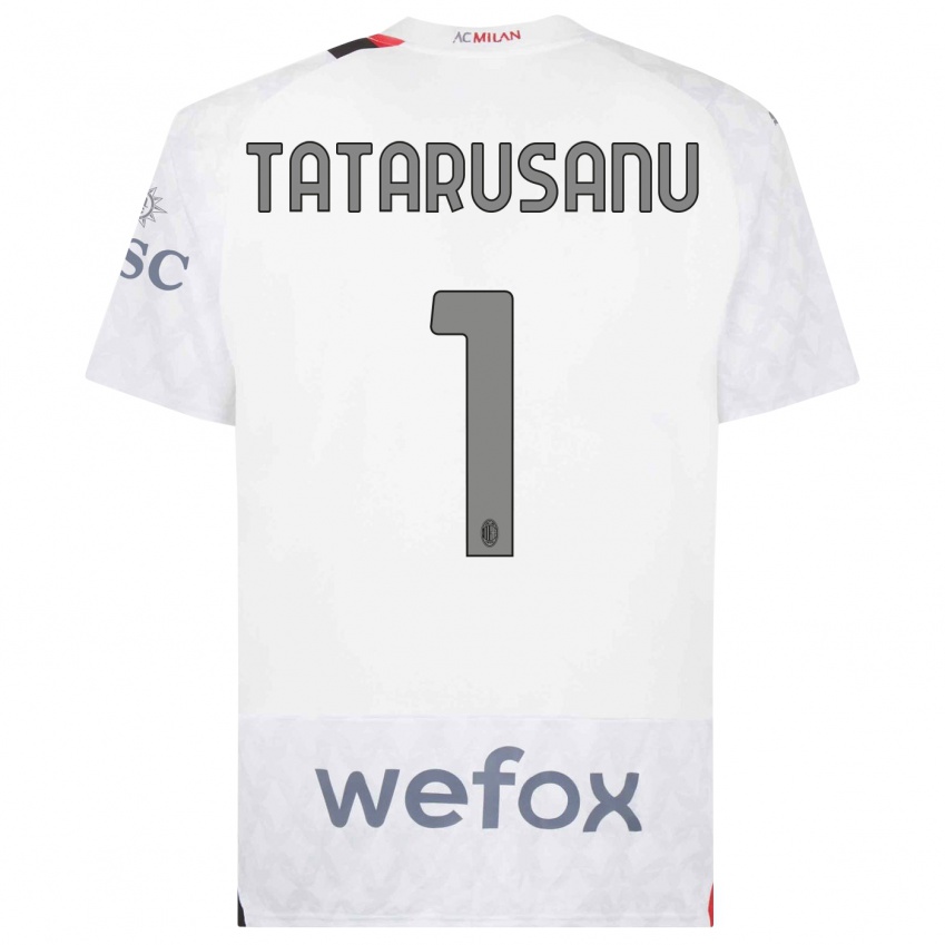 Enfant Maillot Ciprian Tatarusanu #1 Blanc Tenues Extérieur 2023/24 T-Shirt Suisse