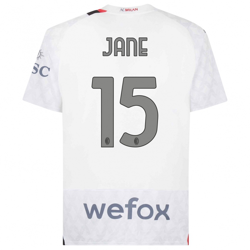 Enfant Maillot Refiloe Jane #15 Blanc Tenues Extérieur 2023/24 T-Shirt Suisse