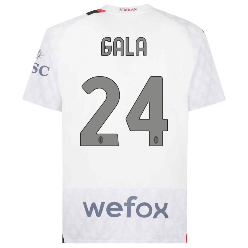 Enfant Maillot Antonio Gala #24 Blanc Tenues Extérieur 2023/24 T-Shirt Suisse