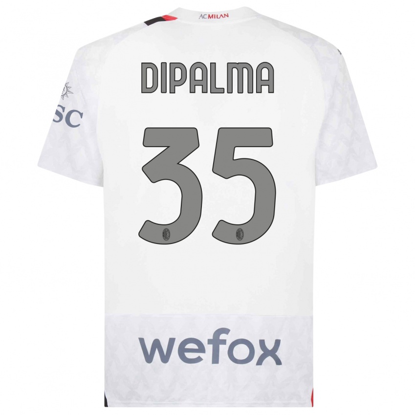 Enfant Maillot Matteo Dipalma #35 Blanc Tenues Extérieur 2023/24 T-Shirt Suisse