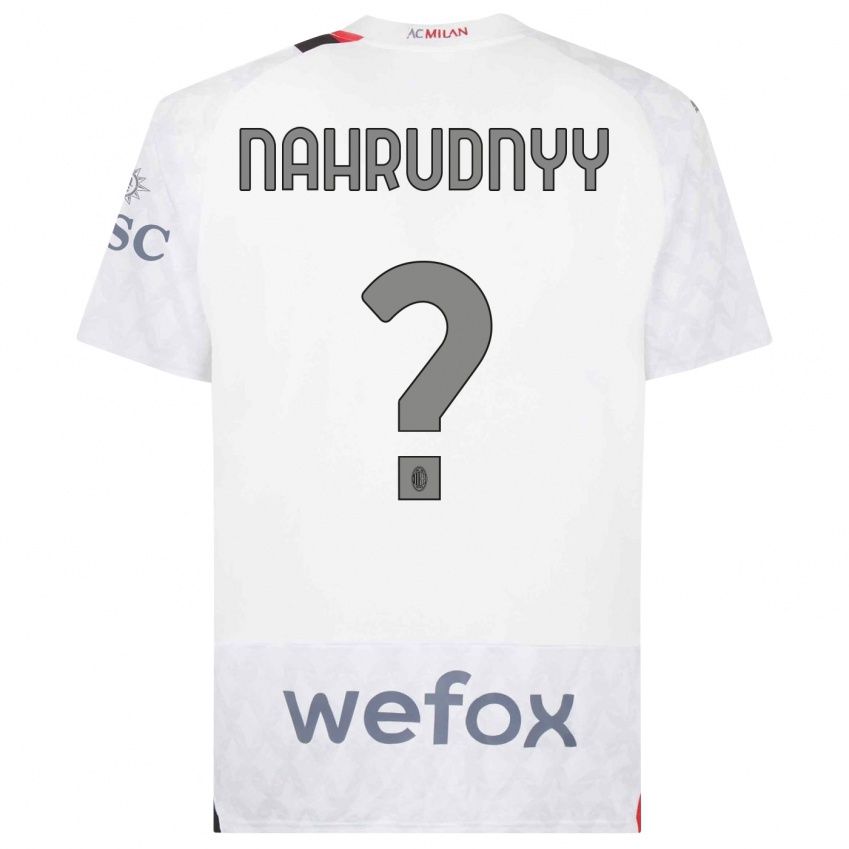 Enfant Maillot Vladislav Nahrudnyy #0 Blanc Tenues Extérieur 2023/24 T-Shirt Suisse