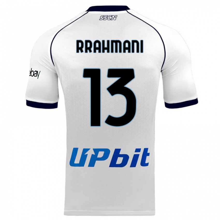Kinder Amir Rrahmani #13 Weiß Auswärtstrikot Trikot 2023/24 T-Shirt Schweiz