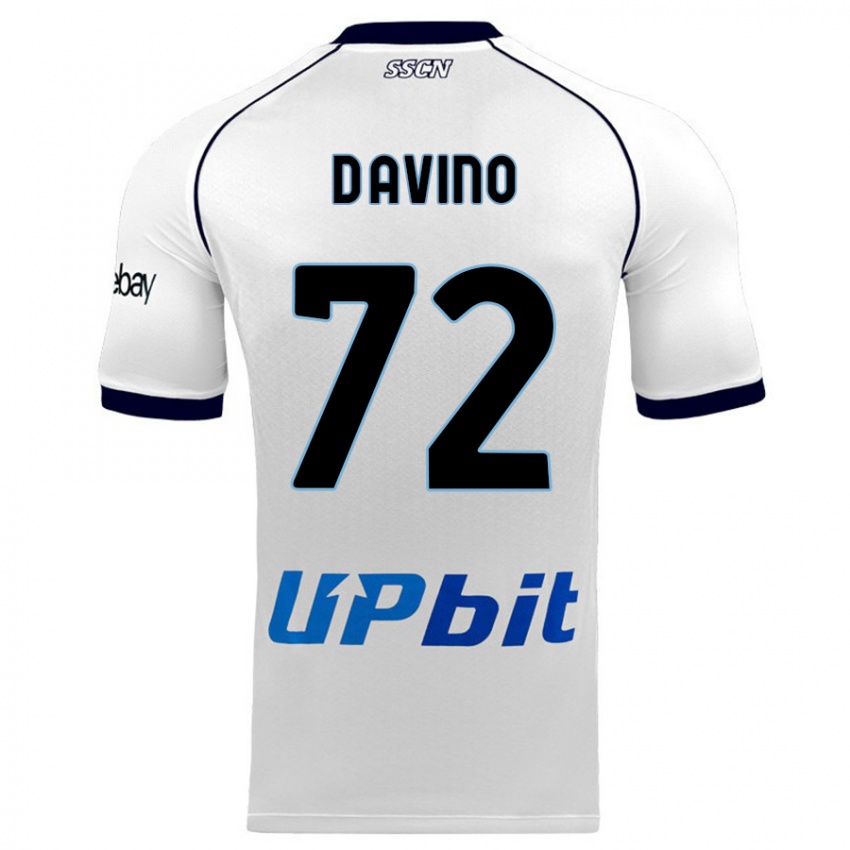 Kinder Luigi D'avino #72 Weiß Auswärtstrikot Trikot 2023/24 T-Shirt Schweiz