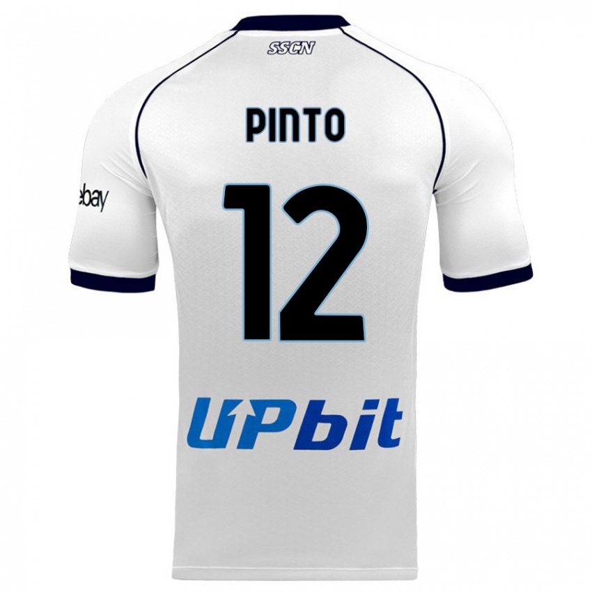 Kinder Ciro Pinto #12 Weiß Auswärtstrikot Trikot 2023/24 T-Shirt Schweiz