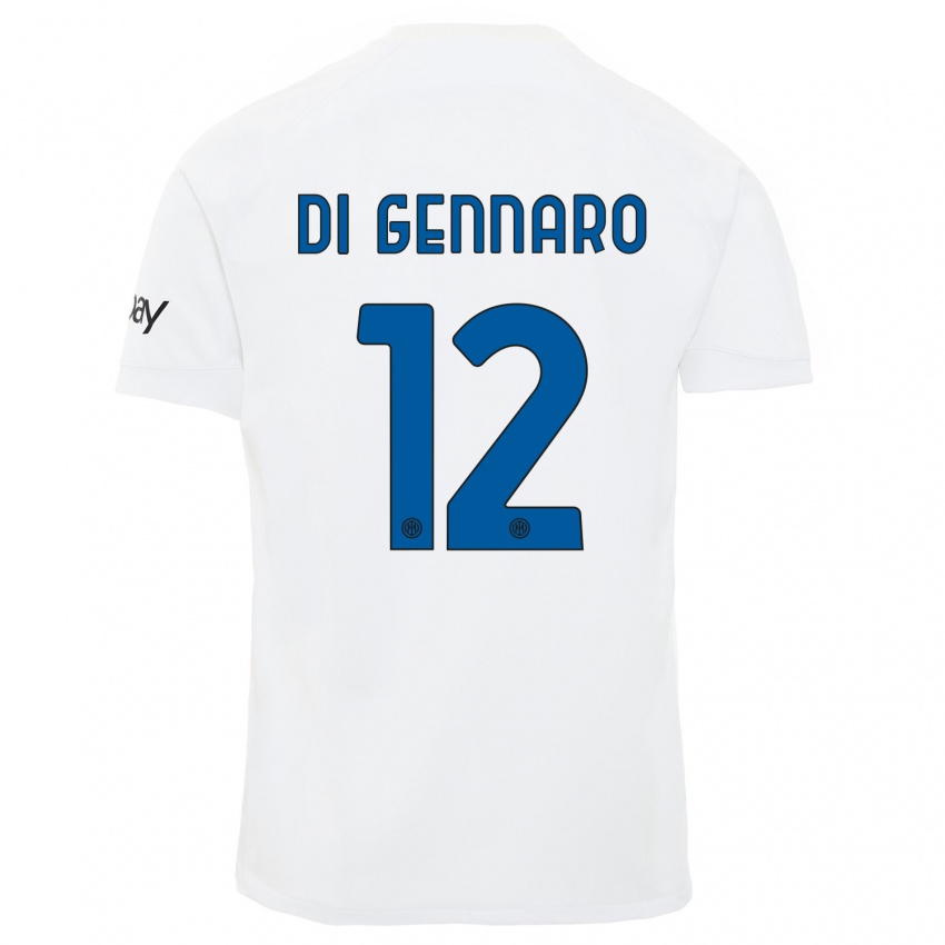 Kinder Raffaele Di Gennaro #12 Weiß Auswärtstrikot Trikot 2023/24 T-Shirt Schweiz