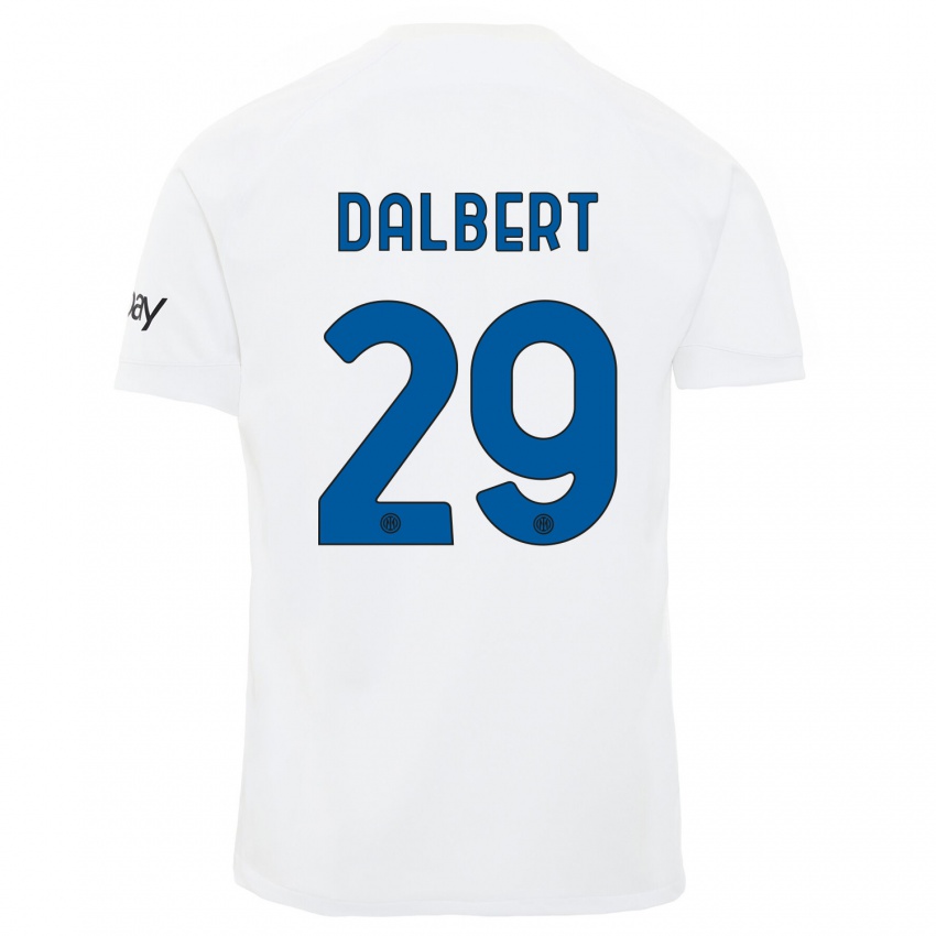 Enfant Maillot Dalbert #29 Blanc Tenues Extérieur 2023/24 T-Shirt Suisse
