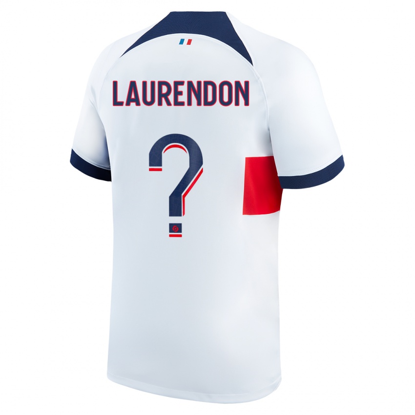 Kinder Bilal Laurendon #0 Weiß Auswärtstrikot Trikot 2023/24 T-Shirt Schweiz