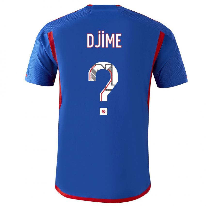 Enfant Maillot Ahmed Djime #0 Bleu Rouge Tenues Extérieur 2023/24 T-Shirt Suisse