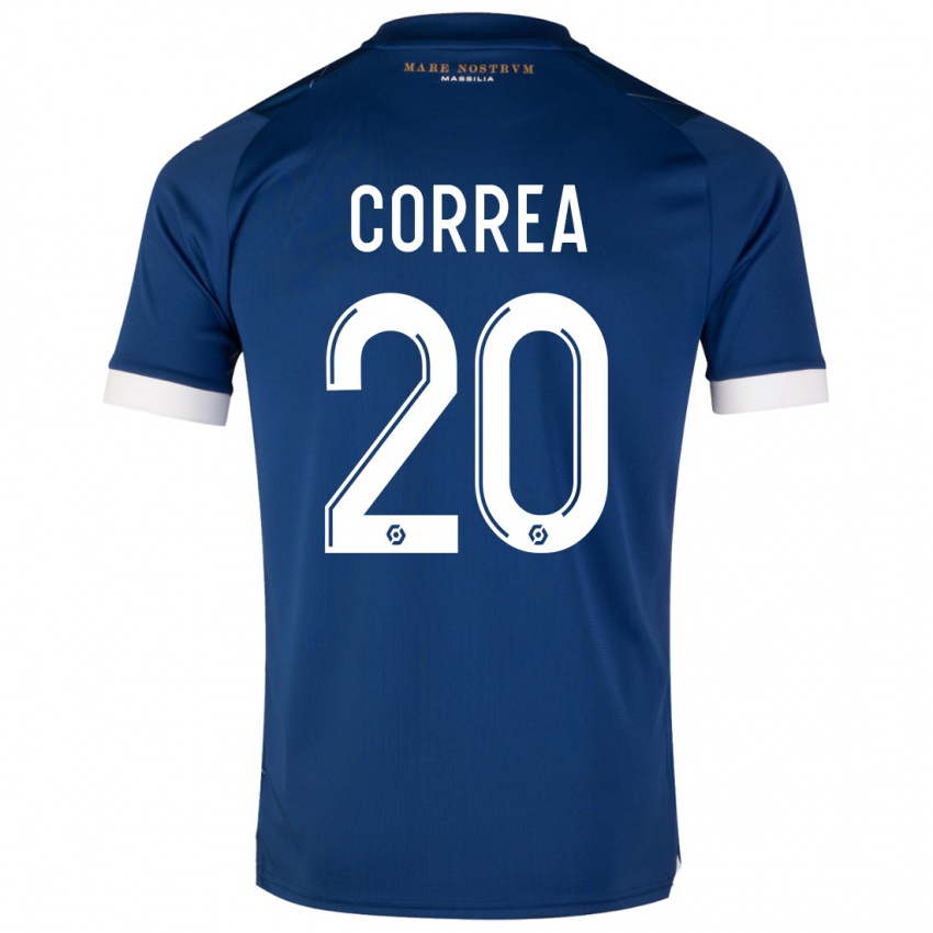 Kinder Joaquin Correa #20 Dunkelblau Auswärtstrikot Trikot 2023/24 T-Shirt Schweiz
